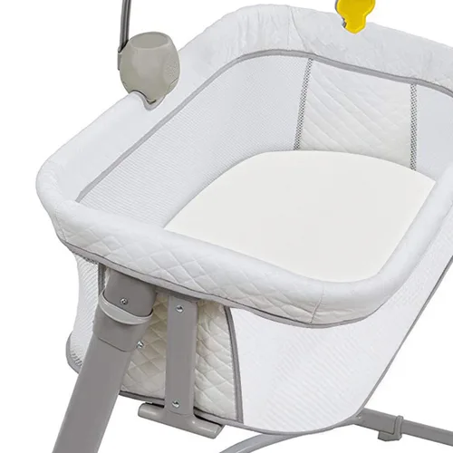 Vista 2 de CaSaJa Juego de sábanas de moisés, tacto suave y sedoso con cómoda superficie de siesta para la piel del bebé, flexible se adapta a varios tipos