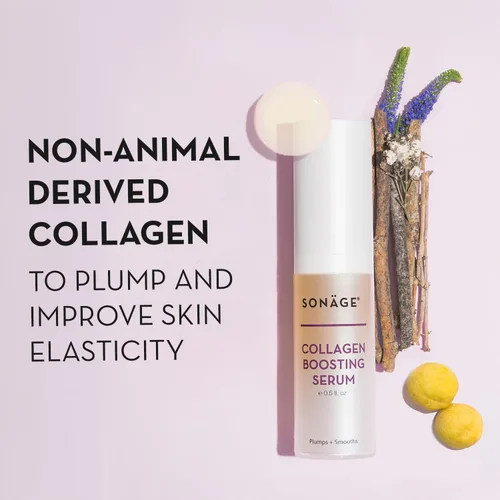 Vista 4 de Sonage Collagen Boosting Serum: Vegan Anti-Aging Face Serum Plumps, Smooths, Minimizes Pores, Wrinkles