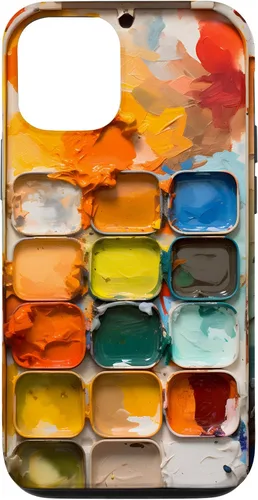 Vista 28 de Pinturas de acuarela y paleta de pintura, funda colorida para el iPhone 17