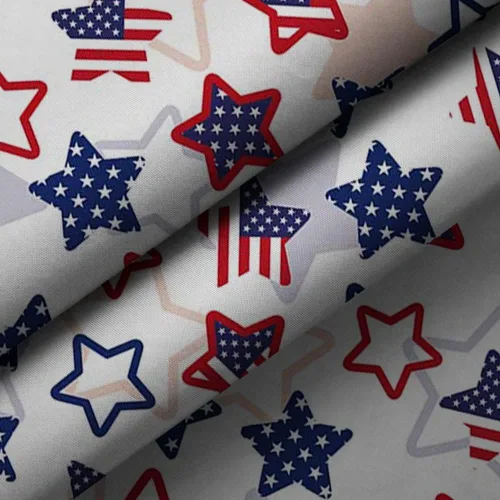 Vista 6 de MEHOFOND Cortina de ducha con estrellas del 4 de julio, celebración del Día de la Independencia del Patriota Americano, estrellas rojas y azules