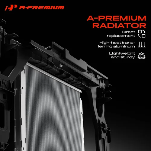 Vista 7 de A-Premium Conjunto de radiador de refrigerante del motor compatible con Nissan Rogue 2008-2013, Rogue Select 2014-2015, X-Trail 2013, L4 2.5L