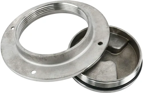 Vista 3 de ISURE MARINE Hatch de 3 pulgadas 316 de acero inoxidable redondo antideslizante placa de cubierta de escotilla de inspección con cubierta