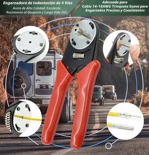 Vista 4 de Kit de conectores Deutsch DT de 345 piezas, conectores impermeables de 2, 3, 4, 6, 8 y 12 pines, herramienta de crimpado (12-20AWG), herramienta