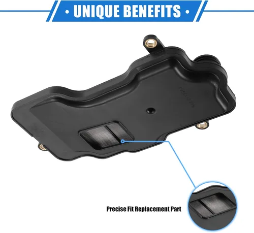 Vista 3 de Filtro de transmisión automática compatible con Subaru Forester 2.5L 2009-2013, filtro de transmisión de motor negro de plástico duradero