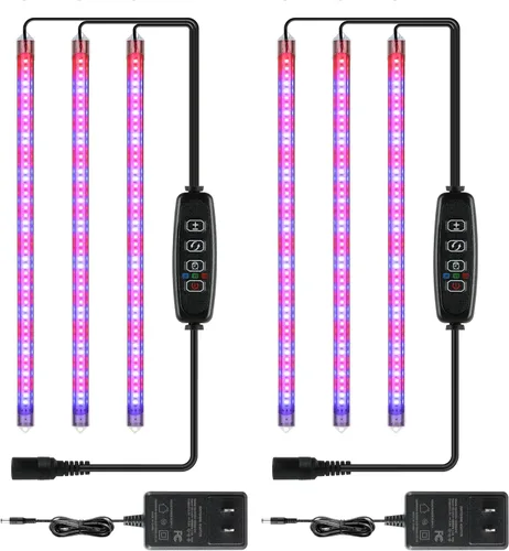 Vista 26 de iPower Luz LED de crecimiento con espectro completo para plantas de interior, cuello de cisne ajustable, 5 niveles regulables, 3 modos de Blanco
