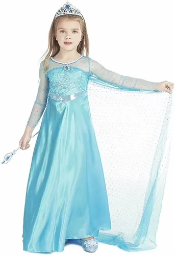 Vista 4 de Disfraz de princesa para reina con accesorios