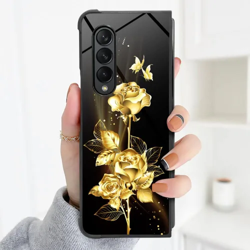 Vista 5 de DAIZAG Funda compatible con Samsung Galaxy Z Fold 3 5G, protección completa, a prueba de golpes, antiarañazos, funda de poliuretano termoplástico