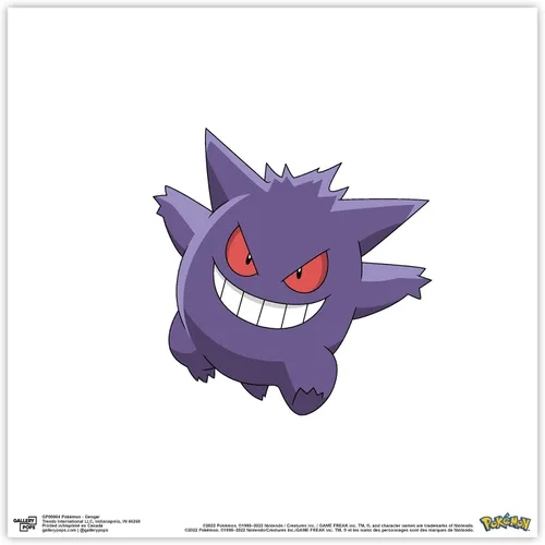 Vista 9 de Gallery Pops Pokemon - Arte de pared de Gengar, versión enmarcada negra, 12 x 12 pulgadas