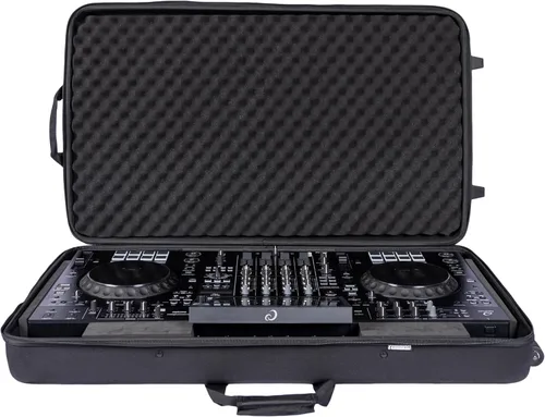 Vista 2 de Headliner Funda rígida de EVA moldeada ligera Pro-Fit con ruedas compatible con AlphaTheta XDJ-AZ Sistema DJ todo en uno Negro