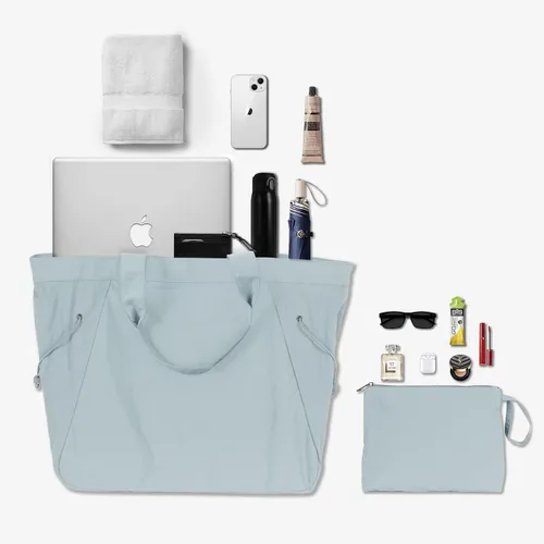 Vista 3 de ASLABCREW Bolsa de mano para mujer, 18L con cincha lateral con correa ajustablebolsa de mano extra, bolsa de hombro ligera