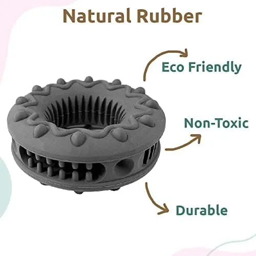 Vista 2 de SIMENA Juguete masticable resistente para perros masticadores agresivos, juguete natural para dentición para razas medianas, juguete masticable