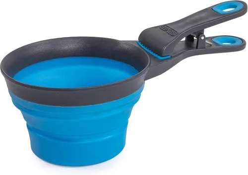 Vista 25 de Dexas Popware - Klip Scoop plegable para mascotas, diseño 3 en 1, conveniente taza medidora, recogedor de alimentos y clip para bolsa, cuchara
