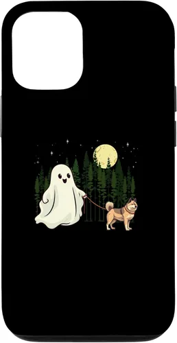 Vista 26 de iPhone 16 Akita Walking Ghost Halloween Funny Kids Costume Case