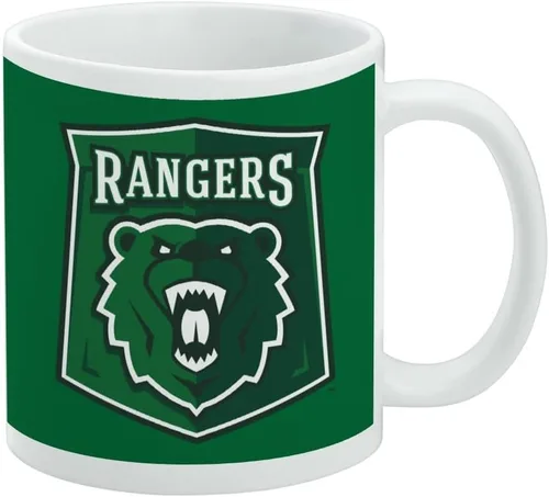 Vista 355 de Taza de cerámica con el logotipo principal de la Universidad Rider, taza de regalo novedosa para café, té y bebidas calientes, 11oz, blanca
