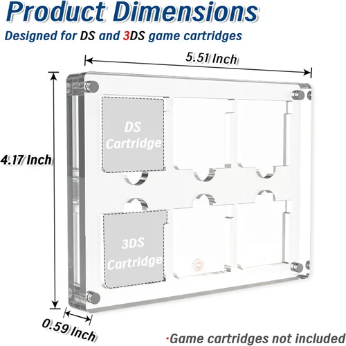 Vista 2 de Estuche de exhibición de cartuchos de videojuegos, compatible con soporte para tarjetas Gameboy Advance, marco acrílico magnético para colección