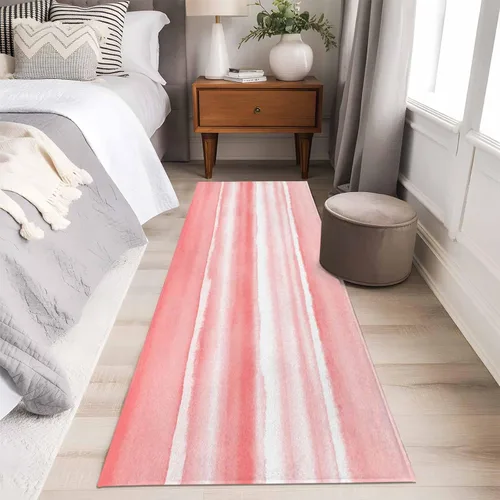 Vista 35 de 2x3 Area Rugs, Blue Stripes Non Slip Area Rugs for Living Room, Bedroom, Barhroom, Entryway, Watercolor Retro Ombre Abstract Tie Dye Art Soft