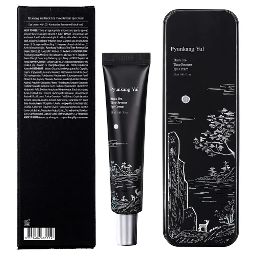Vista 2 de Pyunkang Yul PKY Black Tea Time - Crema inversa para ojos, ácidos hialurónicos, nutrición rica en ceramidas, barrera de humedad y péptidos que