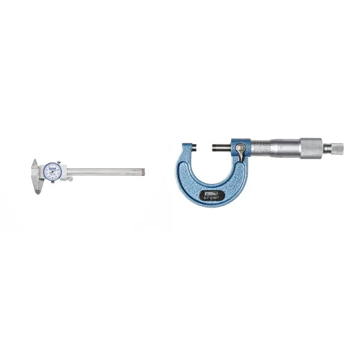 Vista 8 de Fowler, 52-008-706-0, calibre dial de acero inoxidable resistente a golpes, rango de medición 0 a 6 pulgadas, intervalo de graduación 0,001
