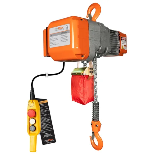Vista 9 de Prowinch 1/2 tonelada 1100 lb polipasto de cadena eléctrico 110V Power Carro de haz