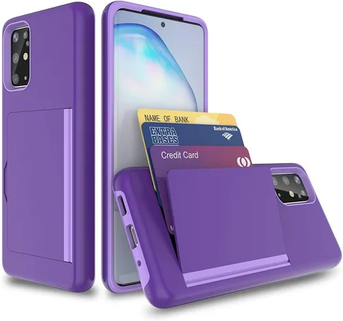 Vista 9 de Funda para Galaxy S20 Plus con tarjetero, ranura para tarjeta de crédito, funda protectora tipo cartera para Samsung Galaxy S20+
