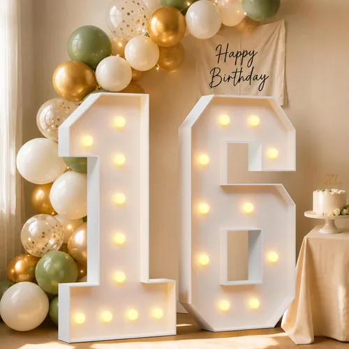 Vista 12 de imprsv Número de marquesina de 4 pies, números de mosaico para globos, marco de globos de mosaico, globo número 0 para decoración de cumpleaños 30