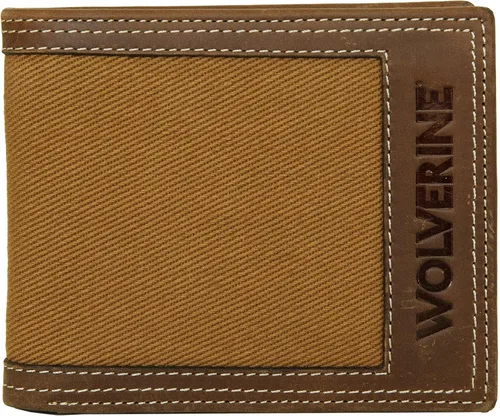 Vista 60 de WOLVERINE Billetera plegable de lona/cuero para hombre