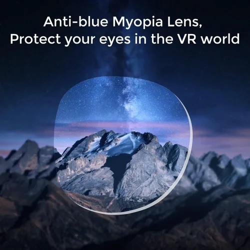 Vista 5 de Lens Insert Compatible with MetaOculus Quest 2 - Sonicgrace VR Oculus Quest 2 Myopia Lens Glass with Blue Light Filter, Alloy Magnetic Frame and