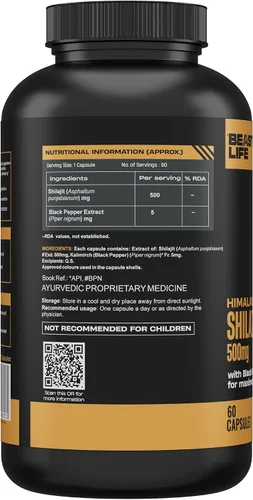 Vista 9 de Himalayan Shilajit 61% de ácido fúlvico y 80+ minerales traza biodisponibles Mejora la fuerza muscular, la resistencia, la energía y la potencia