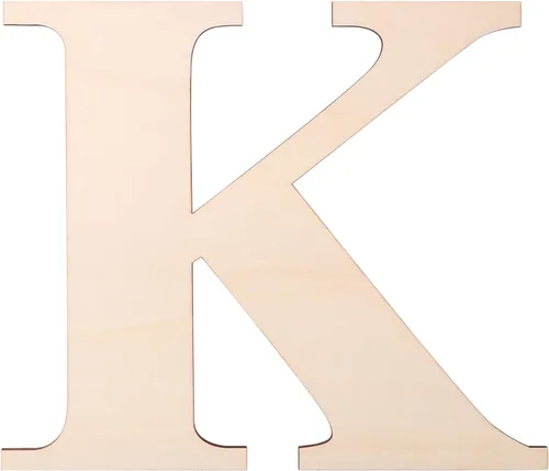 Vista 27 de Letra de madera de 12 pulgadas, letras de madera para decoración de pared, letras de madera sin terminar en blanco de 1/5 pulgadas para decoración