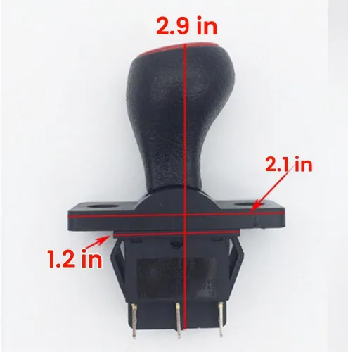 Vista 2 de weelye Palanca de palanca de cambios de parada hacia adelante y trasera, accesorio de interruptor de varilla de empuje para carro de bebé eléctrico