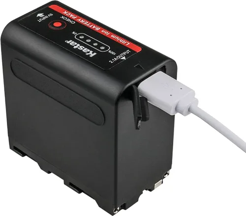 Vista 4 de Kastar Paquete de 2 baterías y cargador rápido LCD dual para Sony NP-F980 Pro NP-F970 NP-F960 NP-F750 NP-F550 NP-F330 NEX-EA50M NEX-FS100 NEX-FS700R