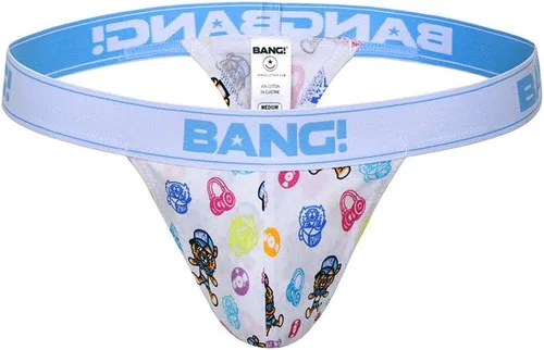 Vista 4 de Bang Ropa interior para hombre - Tanga de algodón - Textura suave premium de 1 38" cintura