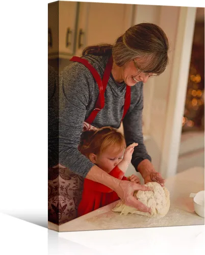 Vista 7 de Lienzo decorativo para pared personalizado con tus fotos, imágenes personalizadas a lienzo para sala de estar, dormitorio (8 x 10 pulgadas)