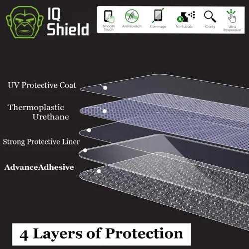 Vista 2 de IQShield Paquete de 2 protectores de pantalla para Samsung Galaxy Note 9 (compatible con fundas), fácil de instalar, ultra fino, antiarañazos