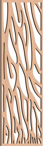 Vista 180 de 9 3/8"W x 24 3/8"H x 1/4"T Bristol Decorativos Paneles de Pared de Madera Calado, Cereza