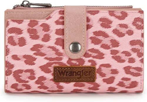 Vista 8 de Wrangler - Billetera para mujer con tarjetero plegable, cierre y ventana para identificación