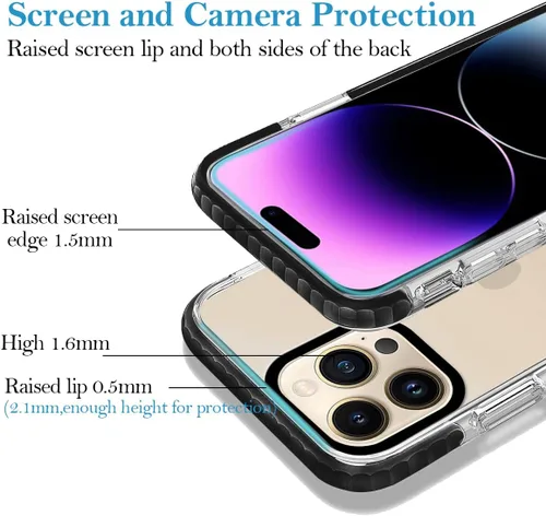 Vista 4 de Funda personalizada para iPhone 15 Pro, collage de fotos personalizada de múltiples imágenes, resistente a los impactos, suave funda protectora