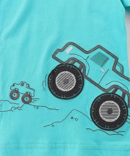 Vista 4 de Bumeex Conjunto de camiseta y pantalones cortos de algodón de manga corta para niños pequeños 1-7 años