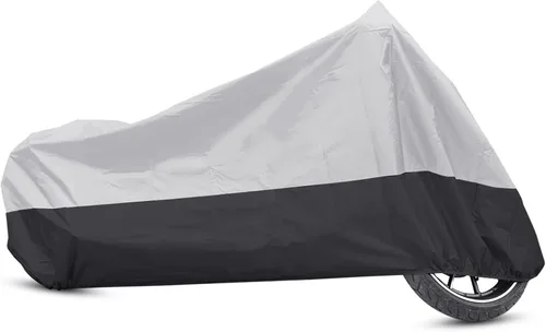 Vista 17 de uxcell L 190T Protector contra Lluvia y Polvo Negro+Verde para Motocicleta y Scooter 168 cm para Harley Davidson