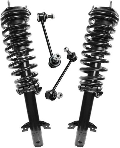 Vista 96 de Detroit Axle - Kit de 4 piezas RWD Puntales Delanteros Barras Estabilizadoras para Ford F-150 2021 2022 2023 2024, 2 Puntales con Resorte Helicoidal
