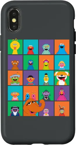 Vista 5 de Funda para iPhone 16 Sesame Street Character Squares