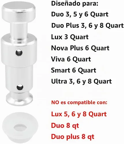 Vista 2 de Válvula de flotador de repuesto para Instant Pot Duo 3, 5, 6 cuartos de galón, Duo Plus 3, 6 cuartos de galón, Ultra 3, 6, 8 cuartos de galón, Lux 3