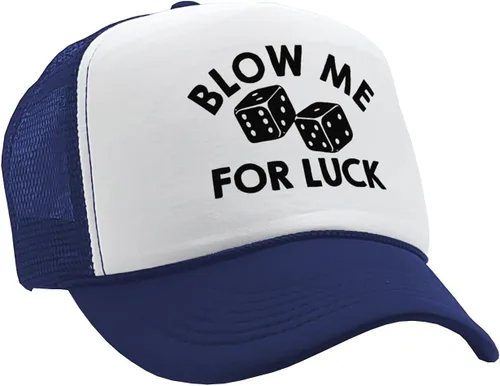 Vista 2 de BLOW ME for LUCK - dados de casino - Gorra de camionero estilo retro vintage