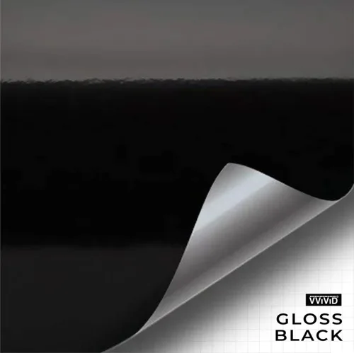 Vista 2 de VViViD - Rollo de cinta adhesiva de vinilo con liberación de aire, color negro