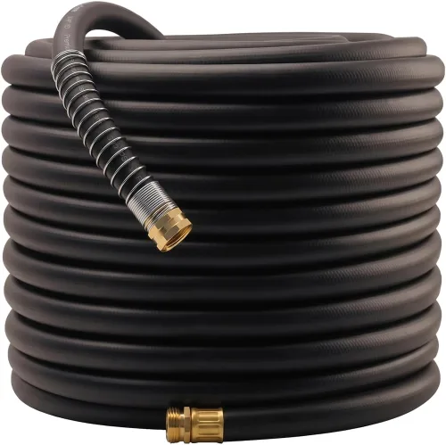 Vista 31 de Wiseflow Leader Hose Manguera de agua resistente de 3 x 5/8 pulgadas con accesorios de latón macho a hembra, extensor de manguera corta para carrete