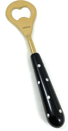 Vista 4 de Vibhsa Herramientas de bar Accesorios y Bar Tending Kit set de 4 para Home Bar (Dorado Negro)