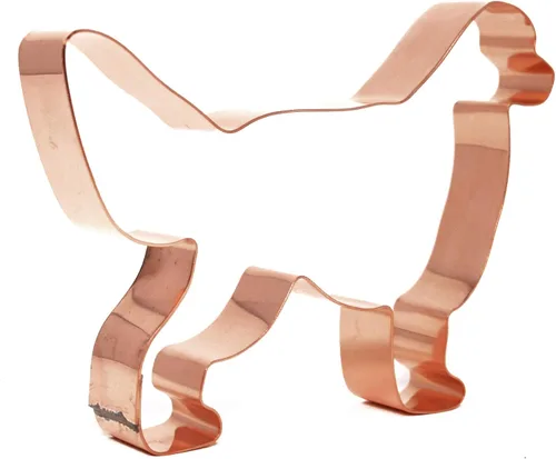 Vista 2 de Nº 1 Golden Retriever - Cortador de galletas de cobre para perros