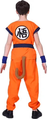 Vista 2 de Resllche Disfraz de cosplay de anime para niños, disfraz de dibujos animados de Halloween