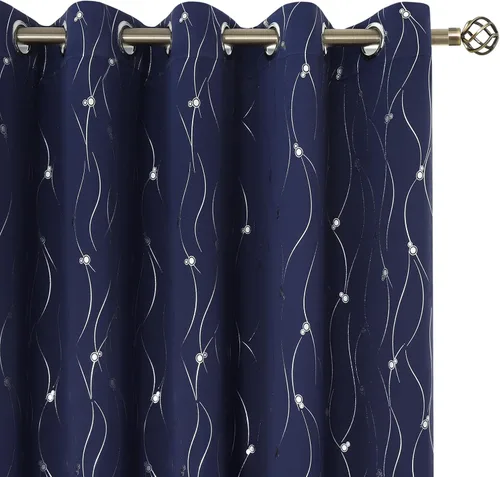 Vista 35 de BGment Cortinas cortas de oscurecimiento de habitación de 45 pulgadas de largo para ventanas pequeñas, cortinas con aislamiento térmico con ojales