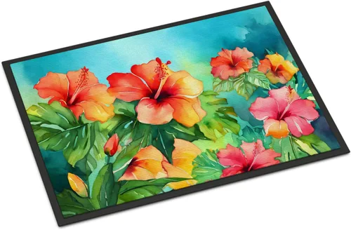 Vista 37 de Caroline's Treasures DAC1621MAT - Felpudo con diseño de camelia en acuarela de 18 x 27 pulgadas, tapete para puerta delantera, para interiores